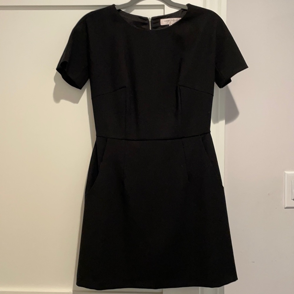 French connection black short sleeve dress